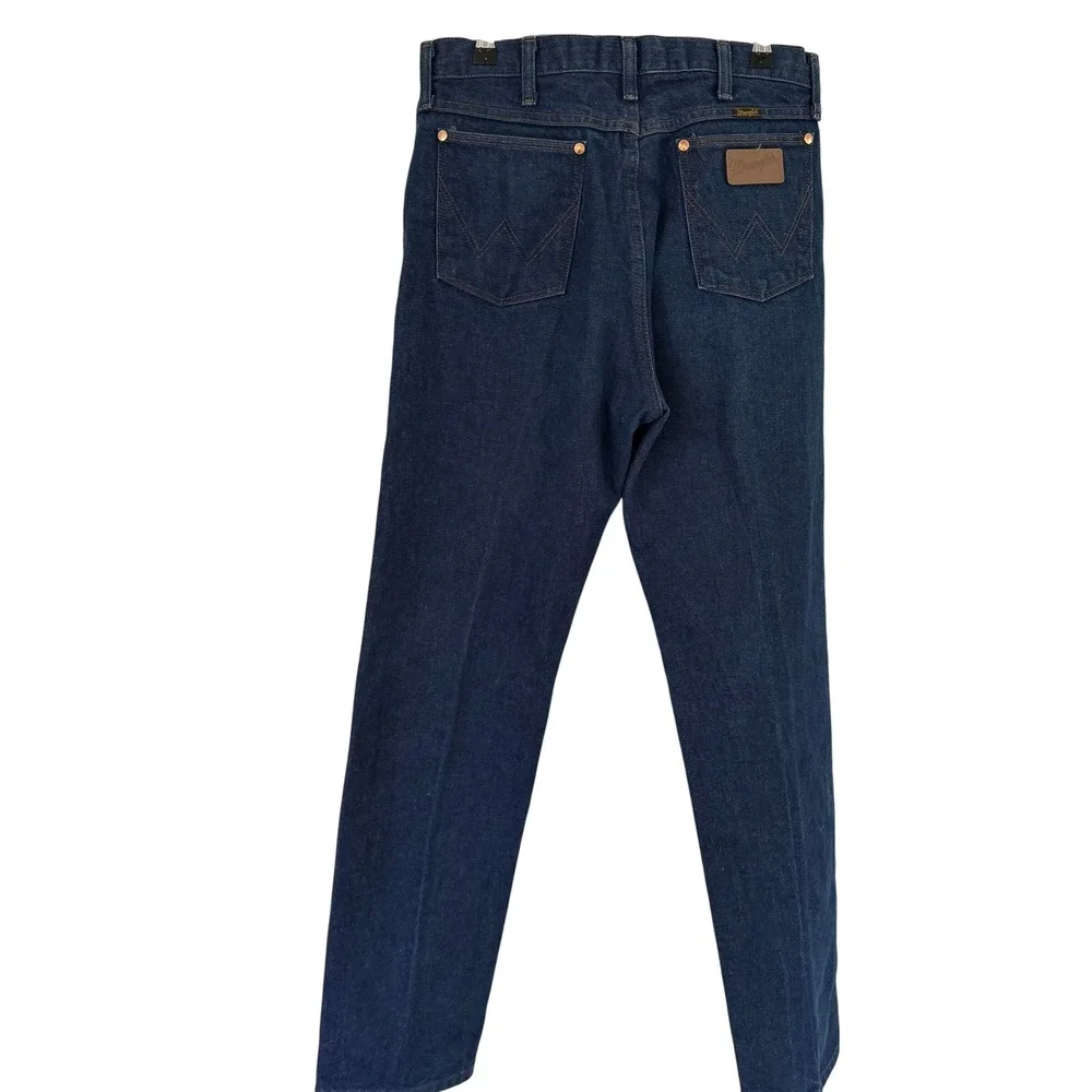 Wrangler Cowboy Cut Straight Leg Rigid Indigo Denim Jeans Mens 30x31 13MWZ